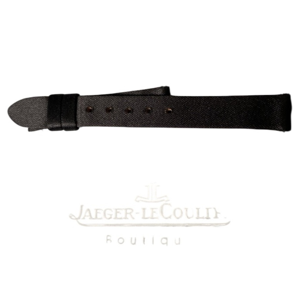JAEGER-LeCOULTRE Boutique Black Leather and Fabric Watch Band Strap